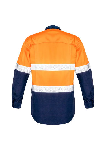 Picture of Syzmik, Mens Rugged Cooling Taped Hi Vis Spliced Shirt